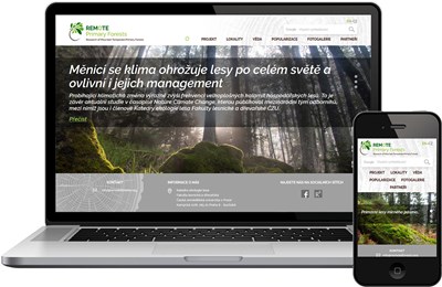 Náhled webu Remote Primary Forests